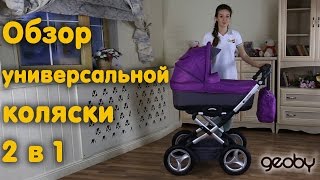 Универсальная коляска 2 в 1 Geoby (Джеоби) С800 видео обзор.