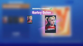 Buying & UNLOCKING New 'HARLEY QUINN' Fortnite Bundle! NEW Fortnite Skin & MORE!! (Spending Vbucks)