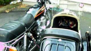 1978 Honda CB550k with a Velorex 562 sidecar walk-around