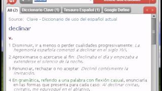 Definición de declinar