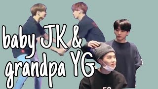 yoongi letting jungkook annoy him for 5 min straight | grandpa-grandson