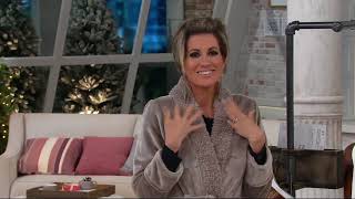 Velvet Soft Full Length Robe with Sherpa Collar by Berkshire on QVC