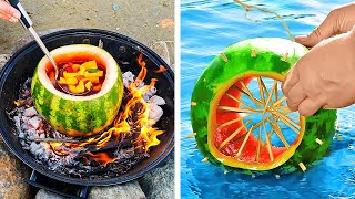 Awesome Watermelon Hacks || Genius Camping Hacks And Crafts For Everyone