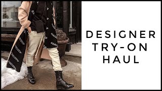 Edgy Designer Try-On Haul (more Balenciaga, Saint Laurent, Acne Studios)