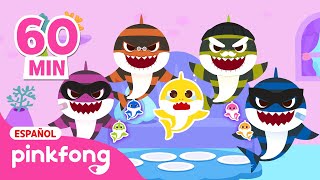 La Familia Tiburón Se Convierte en MINIATURA por el Hechizo???? | Pinkfong Canciones Infantiles