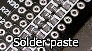 SMD soldering by hot air (solder paste)
