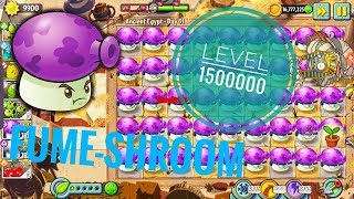 PVZ2 6.9.1 Mod Fume-shroom sức mạnh level 1500000 Plants vs Zombies 2 version 6.9.1 ( No root )