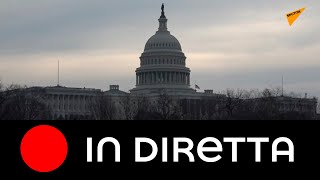 Situazione vicino al Campidoglio mentre è in corso il processo di impeachment di Trump