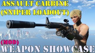 Fallout 4: Weapon Showcase: Assault Carbine - Sniper (Mod)
