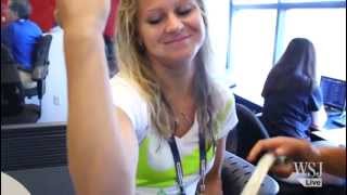 Female Tennis Players Flexing & Measuring Biceps!