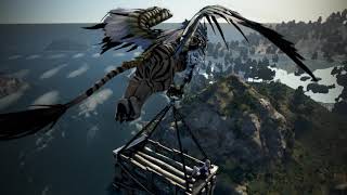 Black Desert Полет на грифоне, нпс грифон транспорт