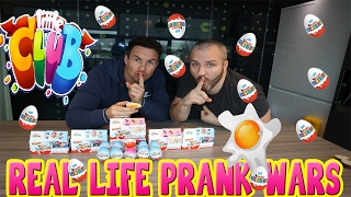 THE LITTLECLUB REAL LIFE PRANK WARS  KINDER SURPRISE EGG CHALLENGE - Donut the Dog Minecraft