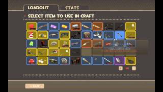 Team Fortress 2: Trying to craft the Sharp Dresser.