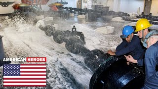 This Is How US Navy Drops MASSIVE Aircraft Carrier Anchor at Full Speed