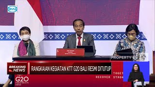 Lengkap! Presiden Jokowi Bacakan Hasil Deklarasi Bersama KTT G20