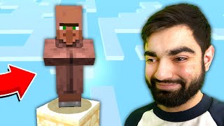 Как пройти Майнкрафт, но на одном блоке? #13 - НАКОНЕЦ-ТО ЖИТЕЛИ И ИЗУМРУДЫ!