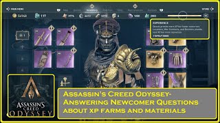 Assassin's Creed Odyssey - Answering Newcomer Questions on XP & Materials