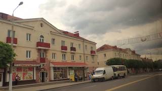 город Орша.поездка в автобусе №23 Вокзал - ул.Соляникова.Часть 1