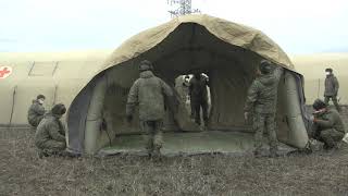 Развертывание мобильного госпиталя для лечения больных COVID-19 в Ялте
