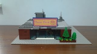 Большой самодельный ресторан из LEGO
