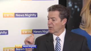 Kansas Governor Sam Brownback on EWTN at CPAC