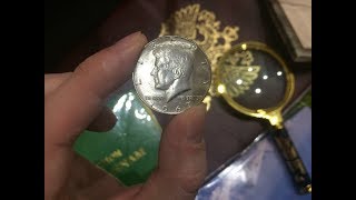Серебро США. 50 центов - Пол доллара 1967 года с Кеннеди (50 cent - half dollar)