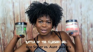 Updated Wash N Go|| Battle of The Flaxseed Gels||Eco Styler vs. Aunt Jackie's