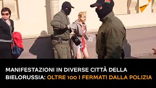 Manifestazioni in diverse città della Bielorussia: oltre 100 i fermati dalla polizia