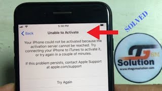 iPhone 6,6plus,7,7plus unable to active solution!Activation problem solved.
