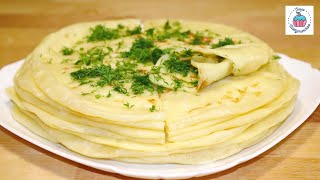 ХЫЧИНЫ с Картофелем и Сыром или Лепёшка с Начинкой На Сковороде