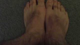 White socks and feet
