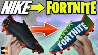 How To Make Fortnite Battle Royale Boots! ? Custom Nike Cleats