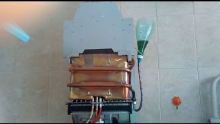 Как прочистить газовую колонку химией!?Слабый напор воды!