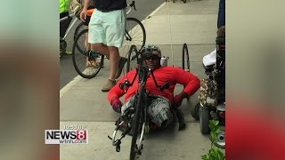 Former Marine, double amputee Toran Gaal riding for veterans