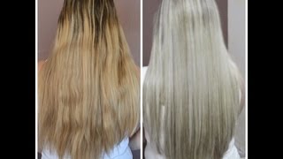 MECHAS PLATINADAS  ( Magic Color + KERATON Grafite) [HD] passo a passo por Talyta