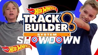 Track Builder Showdown! Dylan vs. Zack | Track Builder | Hot Wheels