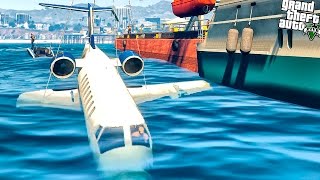 GTA 5 Моды: Карта - КРУШЕНИЕ САМОЛЕТА В МОРЕ
