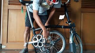 BROMPTON 2018 melipat agar tidak lecet