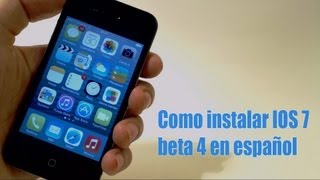 Instalar IOS 7 beta 4 gratis en iPhone 5/4s/4, iPod touch 5g y iPad 2/3/4/mini 2013 español