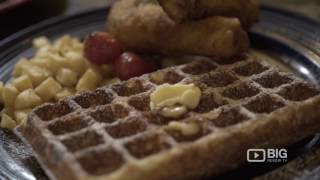 Green Waffle Diner Restaurant in Hong Kong serving Waffles and Fried Chicken