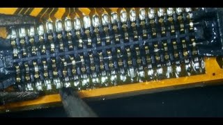 Samsung S5 Display замена коннектора дисплея G900F Display Connector repair Microsoldering Mikroskop