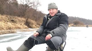 Река Угра / Ловля в затоне / Диалоги / Ловля плотвы и окуня / Рыбалка со льда