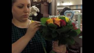 Флористический мастер-класс. Букет по спирали.