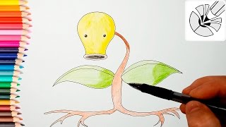 Как нарисовать покемона Bellsprout (Pokemon) - Волшебные рисунки карандашом #45