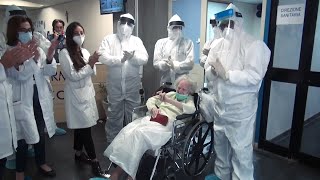 «Я обниму всех своих родных!»: из больницы Италии выписана столетняя пациентка, победившая COVID-19