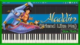 Friend Like Me - Aladdin [Slow Mode] (Piano Tutorial)