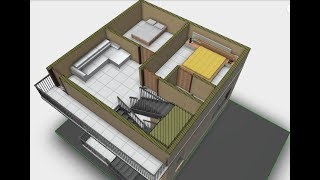 30X40 North face Duplex house plan in west face site || 3 Bedrooms || Car parking || Garden
