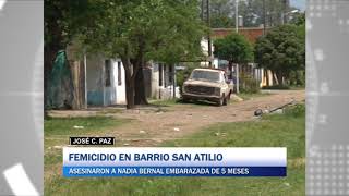 José C Paz   Femicidio en barrio San Atilio, asesinaron a Nadia Bernal embarazada de 5 meses