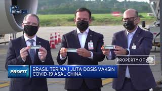 Vaksin Covid-19 Asal China Tiba di Brasil