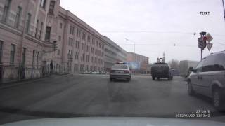 ДПС  о3706 78  проезд на красный